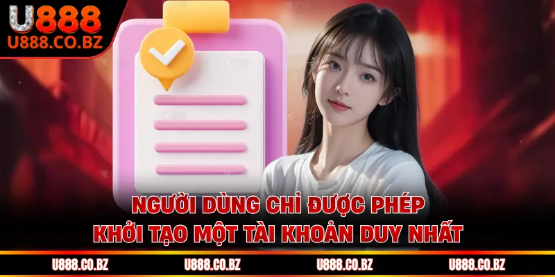 U888 Pase trang chủ đăng ký nhận code 888k từ u888.com 17 Người dùng chỉ được phép khởi tạo một tài khoản duy nhất